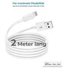 USB kabelis Realpower USB-A - Lightning 2 m Baltas (385240)