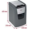 Rexel Optimum AutoFeed+ 130X Dokumentų naikiklis, Cross shredding, 4x28 mm, 55 dB, P-4, 44 L, Juoda