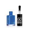 Rimmel London 60 Seconds Super Shine Nagų lakas Moterims 8 ml, 828 Danny Boy, Blue!