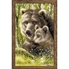 RIOLIS - Create It Yourself - Siuvinėjimo rinkinys „Mama su meškučiu“ 1438 (22x38 cm)