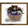 Kittens In A Basket siuvinėjimo rinkinys iš RIOLIS Nr.: 1724