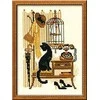 RIOLIS – Create It Yourself – Siuvinėjimo rinkinys „Katė prie telefono“ 860 (18x24 cm)