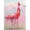 RIOLIS: Siuvinėjimo rinkinys su ant medžiagos atspaustu piešiniu „Flamingai“ 0012 PT (30x40 cm)