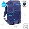 Rivacase Kensington Notebook Backpack 5361 Tinka iki 17.3 ", Backpack for laptop, Burgundy Raudona