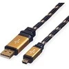 Kabelis USB Roline USB-A - miniUSB 1.8 m Juodas (11.02.8822)