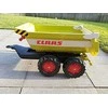 Rolly Toys CLAAS rollyTrailer puspriekabė su pakeliamu kėbulu