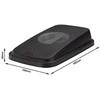 Lid, Rotho Selecto, 49x29x9cm, juodas, PP, with pilka handle