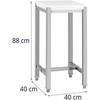 Royal Catering Mėsininko blokas pagamintas iš polietileno ant plieninio pagrindo 40 x 40 x 88 cm