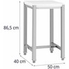 Royal Catering Skerdimo blokelis iš polietileno ant plieninio pagrindo 40 x 50 x 86,5 cm