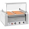 Ritininis ritininis grilis su dangteliu ir kaitinimo stalčiumi bandelėms 20 HotDog dešrelių 2600W 230V Royal Catering