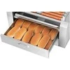 Ritininis ritininis grilis su dangteliu ir kaitinimo stalčiumi bandelėms 20 HotDog dešrelių 2600W 230V Royal Catering