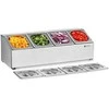 Royal Catering Vitrinos stovas maitinimo konteineriams 4 x GN1/6 + 4 x konteineriai