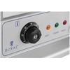 Royal Catering Kepsninė dviguba lygi, grioveliais grioveliais su riebalų stalčiumi 230 V 2x 3200 W