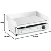 Royal Catering Elektrinis grilius płyta grilio gładka 550 x 400 mm 3000 W