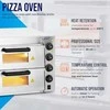 Profesionali dviguba picos orkaitė 2 x 40cm 3000W 230V Royal Catering