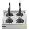 Royal Catering Makaronų virimo aparatas, makaronų viryklė su čiaupais, 4 krepšeliai, 2 x 6,5 l, 3000 W