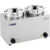Royal Catering Bain-marie elektrinis sriubos šildytuvas 300W 230V 2 x 3,8L