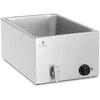 Bain-marie šildytuvas su išleidimo čiaupu