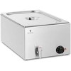 Royal Catering Bain-marie elektrinis šildytuvas su čiaupu GN 1/1 600 W