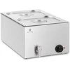 Royal Catering Bain-marie šildytuvas elektrinis su čiaupu 2 x GN 1/2 600 W