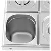 Royal Catering Bain-marie maisto šildytuvas šildymo bufetas 6 x GN 1/6 600 W