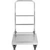 Royal Catering Sulankstomas plieno platforminis vežimėlis HoReCa platforma 70x52cm