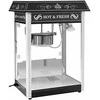 Royal Catering Profesionalus, efektyvus reguliuojamas kukurūzų spragėsių aparatas 230V 1,6kW, juodas