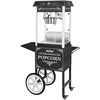 Royal Catering Profesionalus, efektyvus mobilus spragėsių aparatas ant vežimėlio 230V 1,6kW juodas