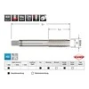 Rankinis sriegiklis RUKO BSW DIN 352 HSS 1/4"