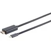 Kabelis USB Alcasa USB-C - HDMI 1 m Juodas (10-56025)