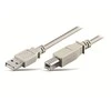 S-Conn Verschiedene Helos USB 2.0 jungties kabelis serija A iki B, 5 m, pilkas