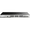 Šakotuvas D-Link DGS-1210-28/ME 28 prievadų Gigabit Metro Ethernet išmanusis jungiklis, 24x GbE, 4x SFP, be ventiliatoriaus