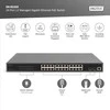 Šakotuvas „Digitus“ jungiklis „Digitus“ 24 prievadų valdomas Gigabit Ethernet PoE L2 jungiklis