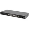 Šakotuvas „Digitus“ jungiklis „Digitus“ 24 prievadų valdomas Gigabit Ethernet PoE L2 jungiklis