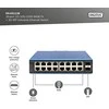 Šakotuvas Digitus INDUSTRIAL 16+2P 1G SWITCH - UNMANAGED 10/100/1000 MBITS