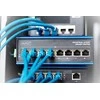 Šakotuvas DIGITUS Switch Ind. 8-Port Gigabit Unmanaged blau