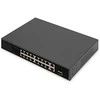 Šakotuvas Digitus | 16 prievadų greito Ethernet PoE komutatorius | DN-95355 | Nevaldomas | Montuojamas į stelažą | 10/100 Mbps (RJ-45) jungčių kiekis: 16 | SFP jungčių kiekis: 1