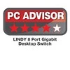 Šakotuvas Komutatorius - LINDY 8 prievadų Gigabit Ethernet darbalaukio jungiklis nevaldomas, 10/100/1000Mbps prievadai