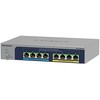 Šakotuvas NETGEAR 8 prievadų „Ultra60 PoE++“ kelių gigabitų (2,5 G) Ethernet Plus komutatorius, valdomas L2/L3 2,5 G Ethernet (100/1000/2500), maitinimas per Ethernet (PoE), Pilkas