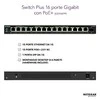 Šakotuvas NETGEAR 16PT GE Plus komutatorius su didelio galingumo POE+