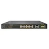 Šakotuvas Planet 16-Port 10/100/1000T 802.3at PoE + 4-Port Gigabit TP/SFP Combo valdomas jungiklis / 220W