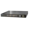 Šakotuvas Planet 24-Port 10/100/1000Mbps 802.3at PoE + 4-Port Gigabit TP/SFP Combo valdomas jungiklis / 440W