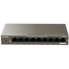 Šakotuvas Tenda TEF1109P-8-102W tinklo jungiklis Fast Ethernet (10/100) Power over Ethernet (PoE) Metallic