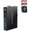 Šakotuvas Switch TRENDnet Trendnet TI-PGM541 łącza jungiama į tinklą Gigabit Ethernet (10/100/1000) Juodas