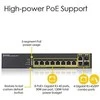 Šakotuvas ZYXEL GS1920-8HPV2, 10 prievadų išmanusis valdomas komutatorius, 8 gigabitų varinis ir 2 gigabitų dviejų asmenų, hibridinis režimas, autonominis arba „Nebulaflex“ debesis, 130 vatų POE, be ventiliatoriaus (5 metų garantija)