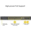 Šakotuvas ZYXEL GS1920-24HPV2, 28 prievadų išmanusis valdomas POE komutatorius, 24 gigabitų vario POE ir 4 gigabitų dviejų asmenų, hibridinis režimas, autonominis arba „Nebulaflex“ debesis, 375 vatų POE (5 metų garantija)
