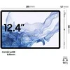 Planšetė Tabletė Samsung Galaxy Tab S8 + 12.4 "256 GB Sidabras (M- X800NZSBEUE)