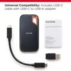 Išorinis kietasis diskas SanDisk Extreme Portable 500 GB, SDSSDE61-500G-G25, Juodas