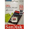 SANDISK 64GB Micro SD atminties kortelė, U1