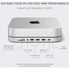 SATECHI Mac Mini stovas ir stebulė su NVMe SSD korpusu - Sidabrinis